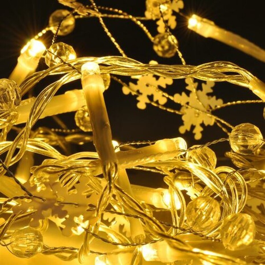 Solight 1V235 Světelný LED řetěz s ozdobnými přívěsky 20 LED, teplá bílá, 2 m - main (2)