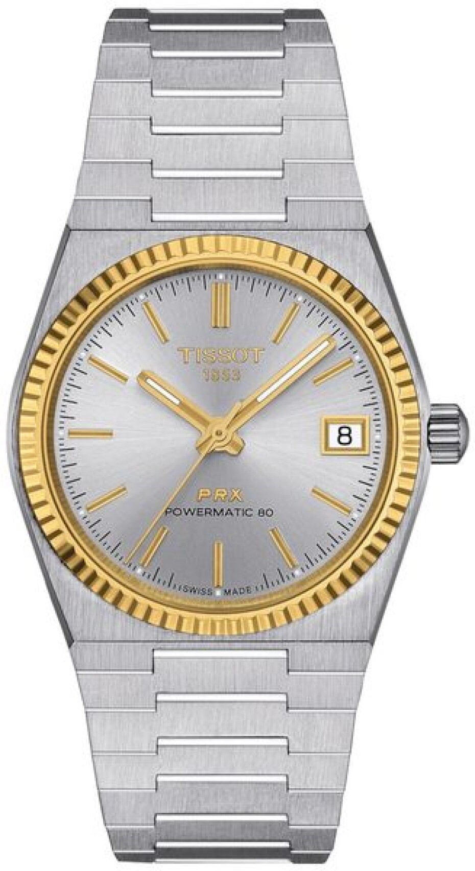 Tissot PRX 35mm Powermatic 80 Steel & 18K Gold T931.207.41.031.01 - main (0)