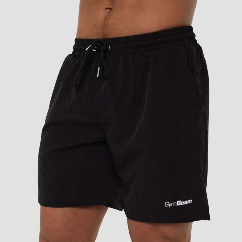 GymBeam Pánské plavecké šortky Black POUZE L - černá (VÝPRODEJ) - main (0)