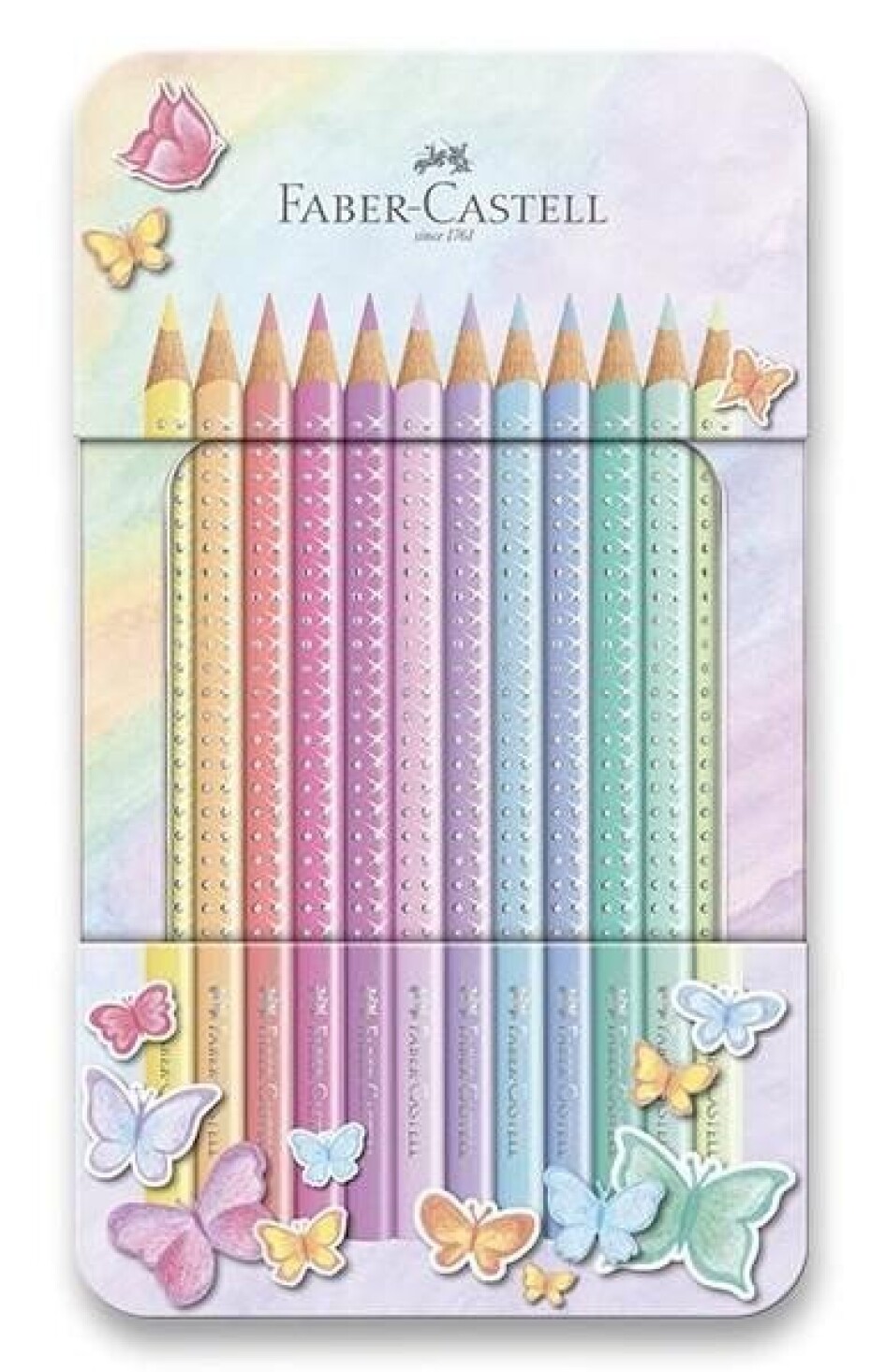 Faber - Castel Sparkle Pastelky v plechové krabičce 12 ks - main (0)