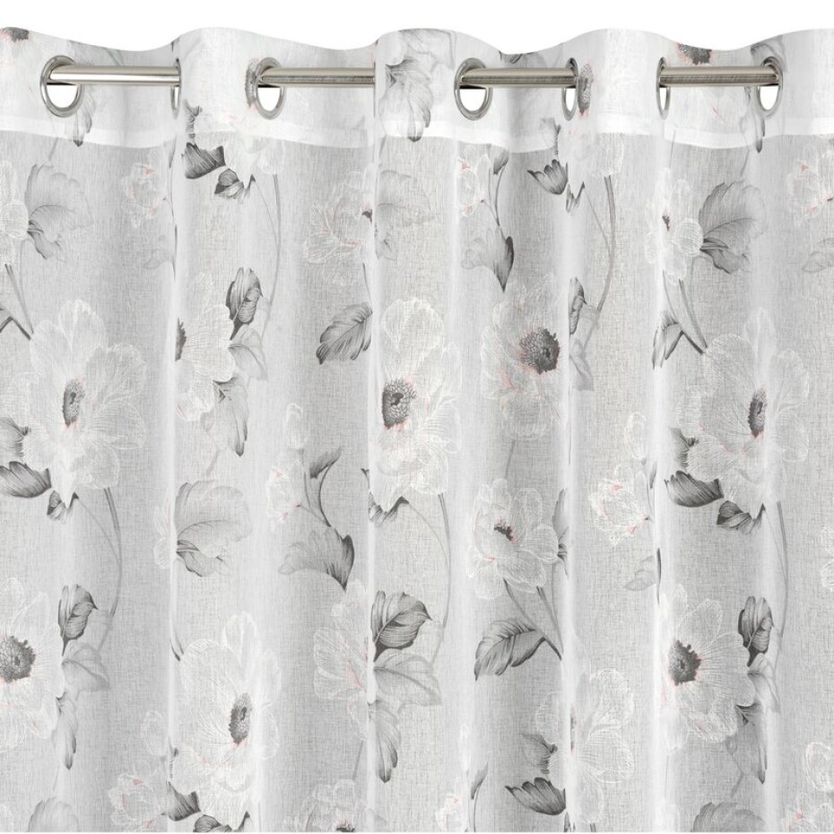 ArtFir Záclona BESSY K | bílá/růžová 350 x 250 cm - main (3)