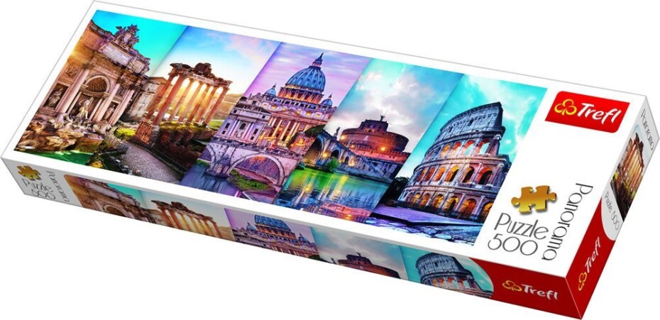 Trefl Puzzle Cestování po Itálii / 500 dílků Panoramatické - Taf Toys - main (0)