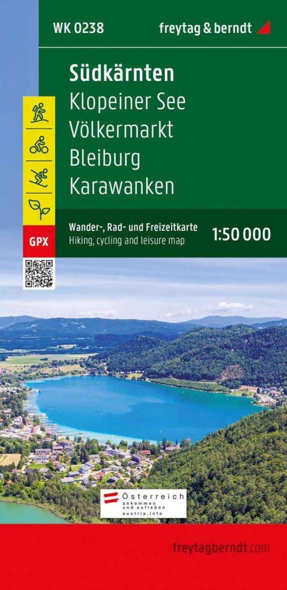 WK 0238 Jižní Korutany 1:50 000 / turistická, cyklistická a rekreační mapa - main (0)