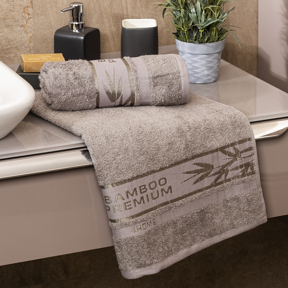 4Home Ručník Bamboo Premium šedá, 50 x 100 cm - main (3)