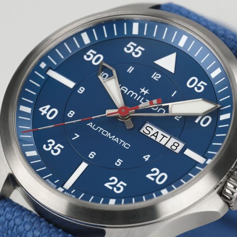 Hamilton Khaki Aviation Pilot Day Date Auto - Air Glaciers Edition H64655941 - main (2)