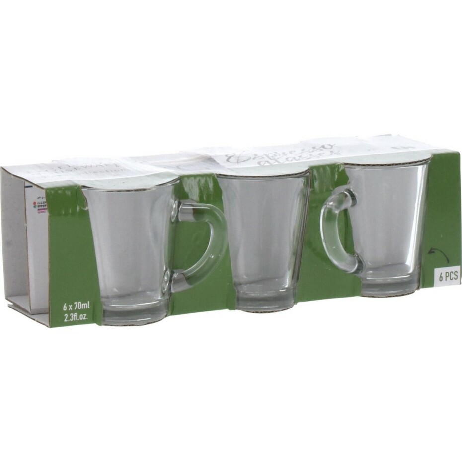 EH 6dílná sada skleněných šálků na espresso, 70 ml - main (1)