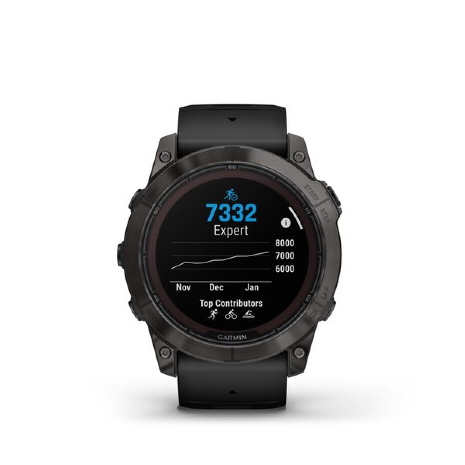 Garmin Fēnix 7X Pro Sapphire Solar Edition Carbon Gray DLC Titanium / Black Band - 010-02778-11 - main (1)