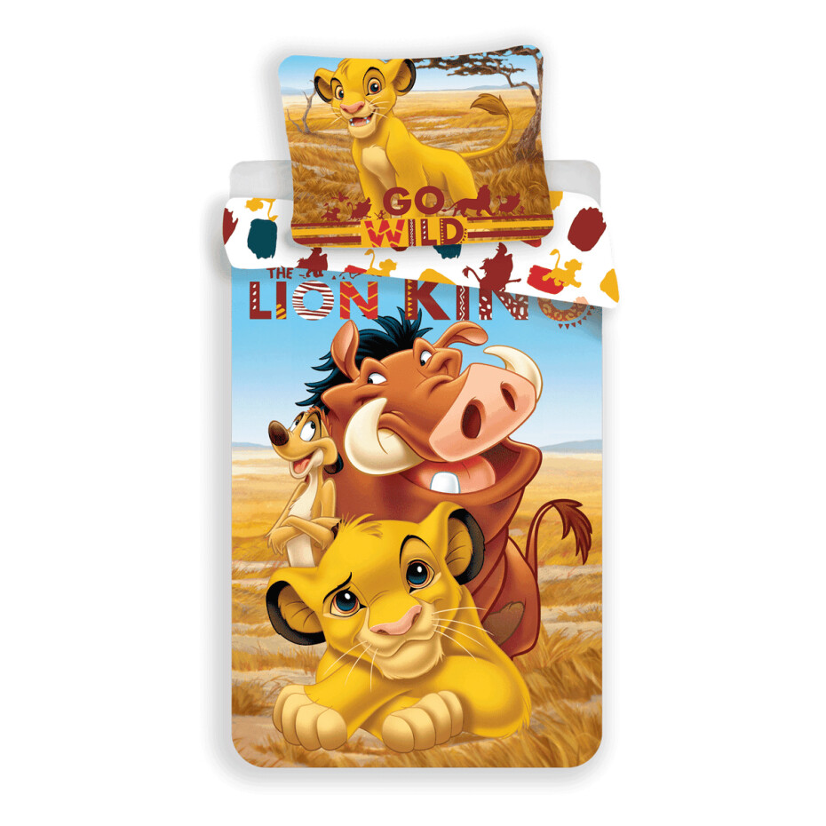 Jerry Fabrics Dětské bavlněné povlečení Lví Král Lion King, 140 x 200 cm, 70 x 90 cm - main (0)