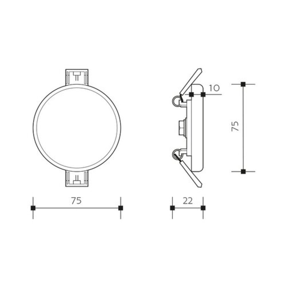 Panlux PN14300006 Podhledové LED svítidlo Downlight Round 6 W, přírodní bílá - main (2)