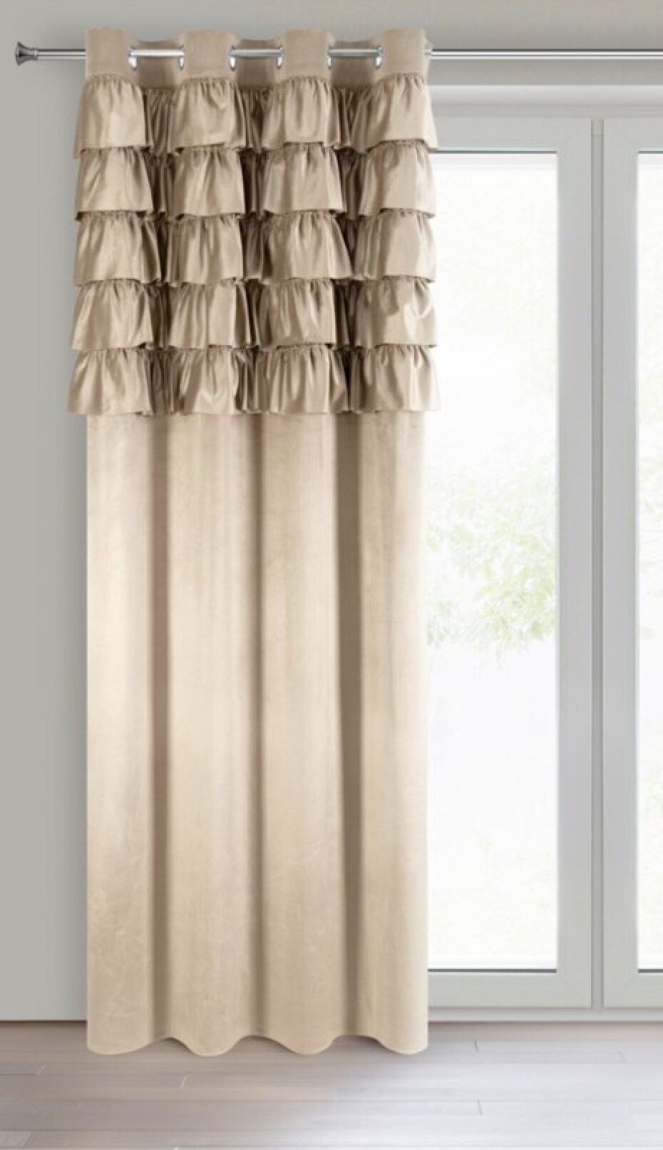 ArtFir Závěs AURA K | tmavě béžová 140 x 250 cm - main (1)