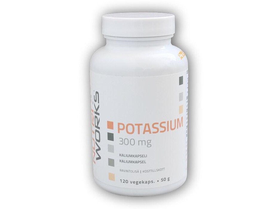 Nutri Works Potassium 300mg 120 kapslí - main (0)