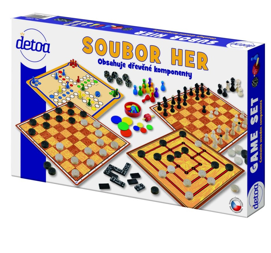 Detoa Soubor her - 7 společenských her v krabici - Detoa - main (0)