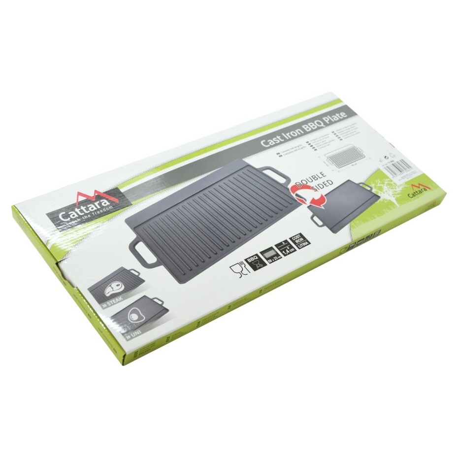 Cattara 13064 Grilovací plát s držadly Litina, 50 x 23 cm - main (5)