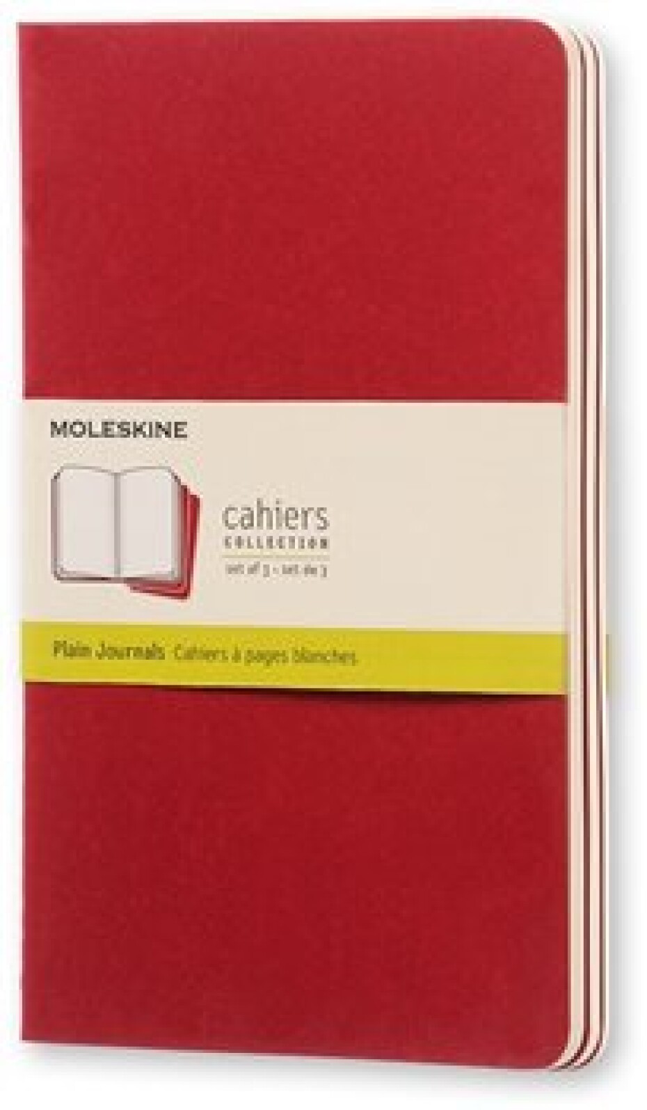Moleskine Sešity 3 ks červené L čisté - main (0)