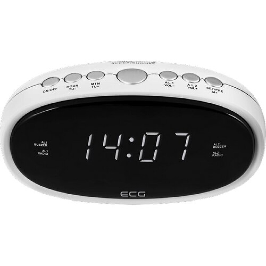 ECG RB 010 Digitální radiobudík, bílá - main (1)