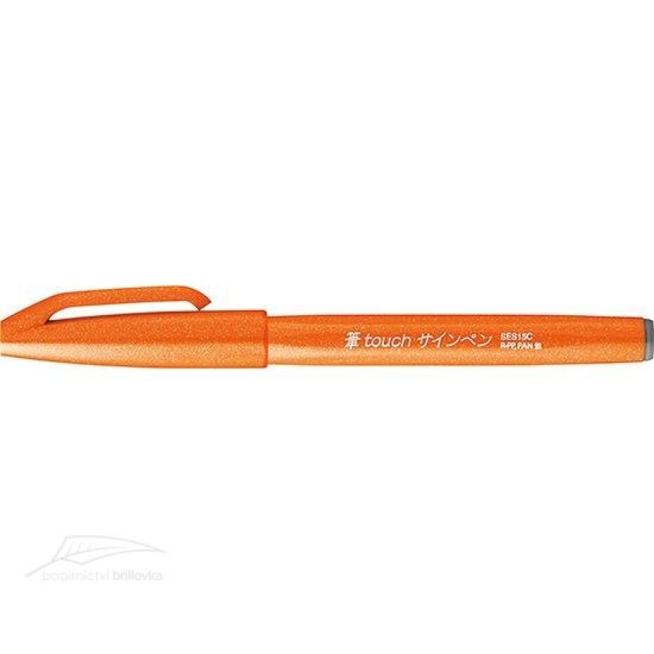 Popisovač Pentel Touch Brush - oranžový - main (0)