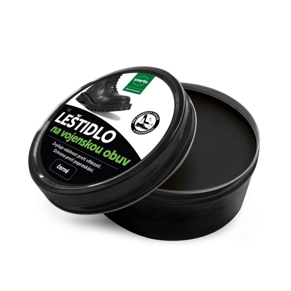 Svorto Leštidlo na vojenskou obuv 250 g černé - main (0)