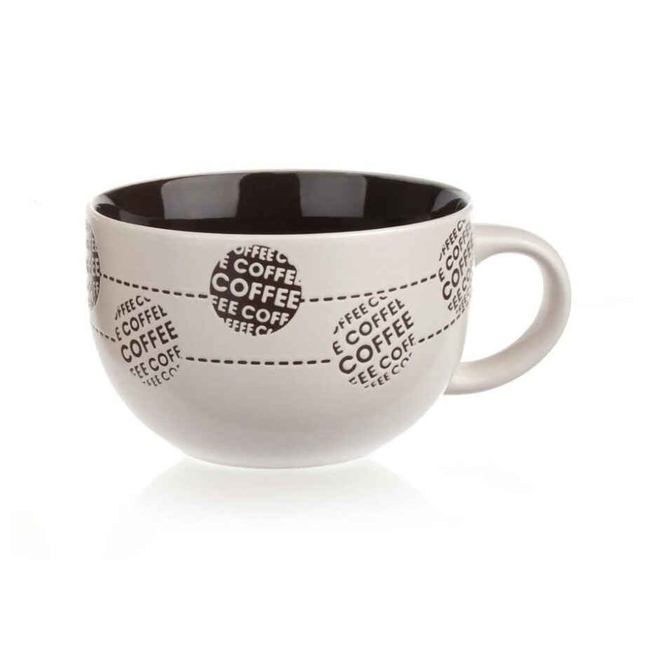 BANQUET Hrnek keramický jumbo COFFE 660 ml, krémový - main (0)