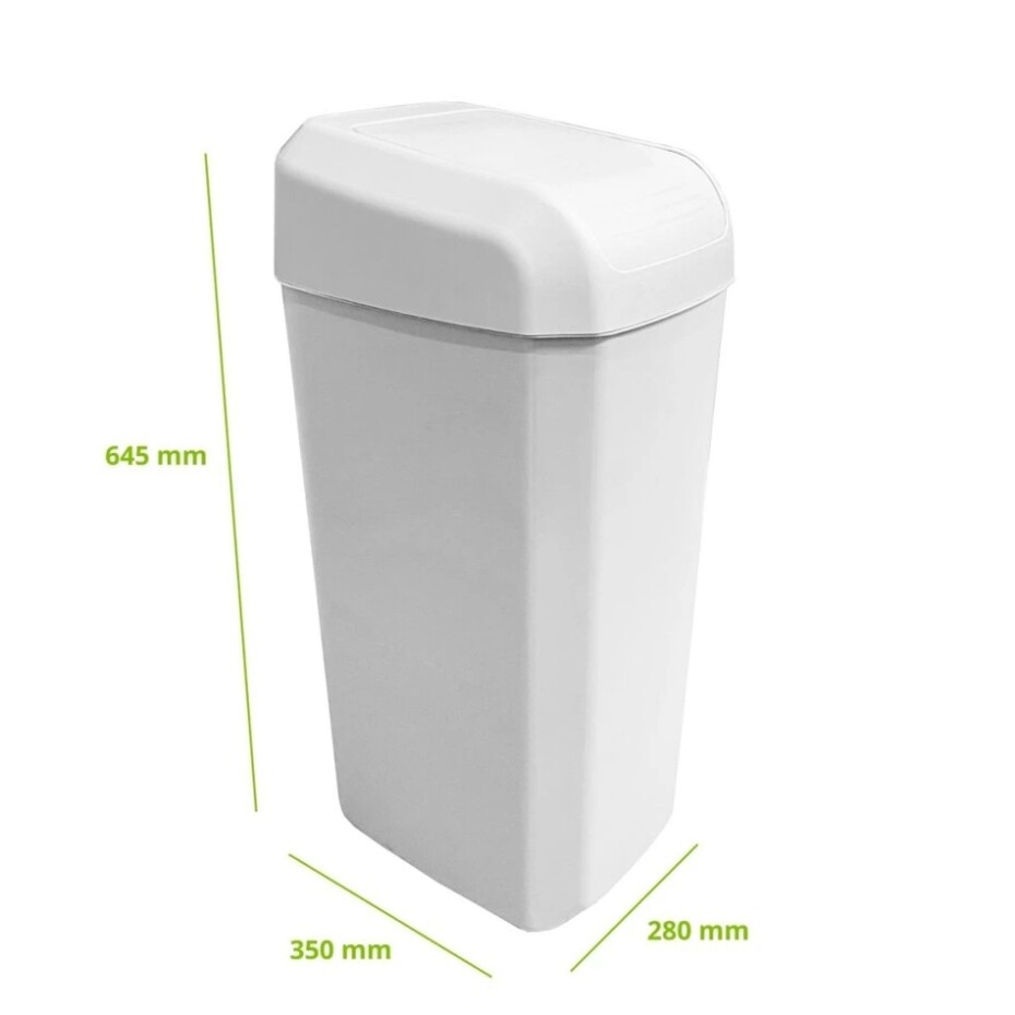 Denox Troya odpadkový koš 45 l, bílý, 45 l - main (1)