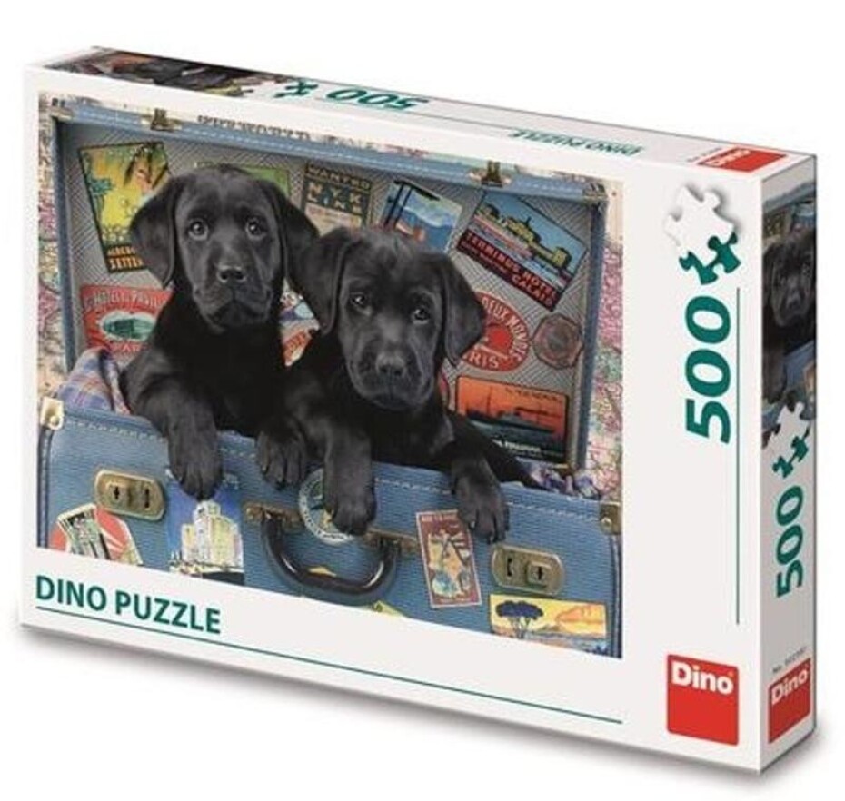 Puzzle Štěňata v kufru 500 dílků - Dino - main (0)