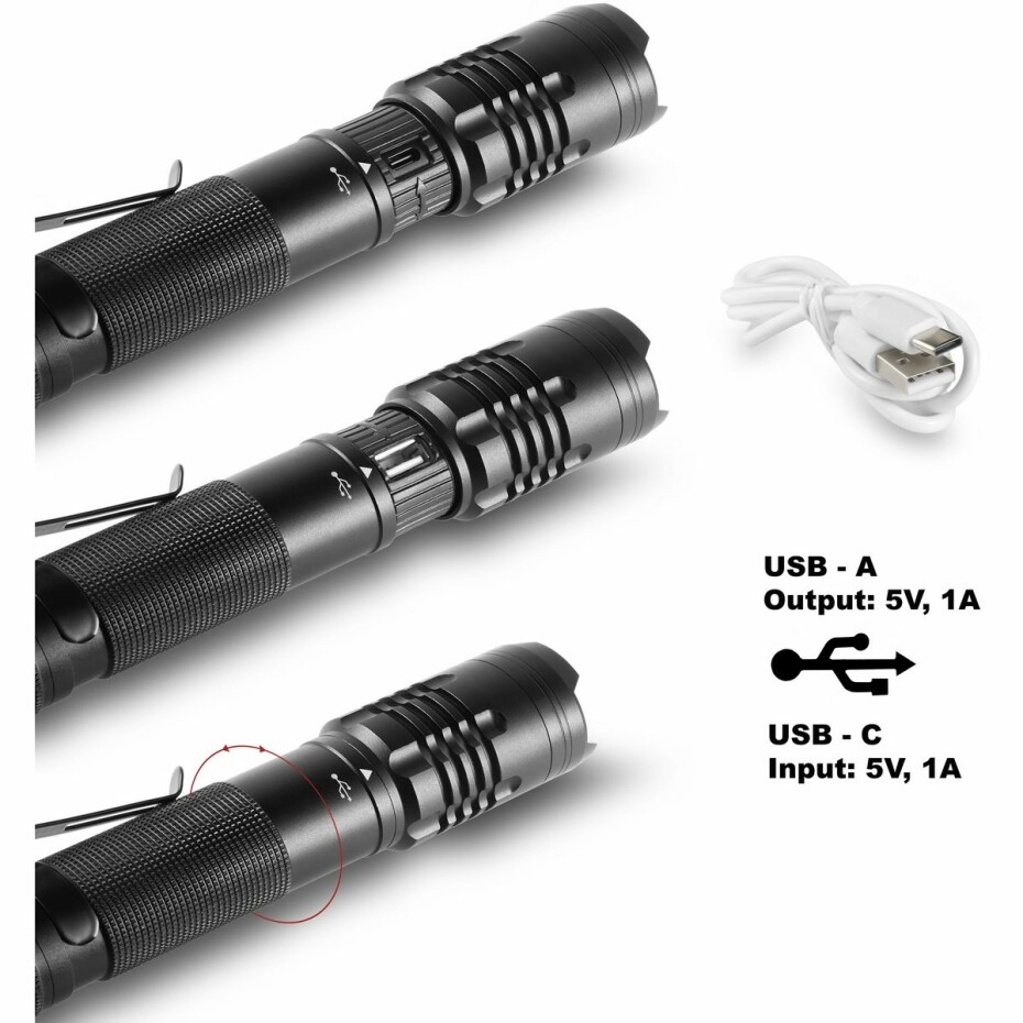 Retlux RPL 404 Outdoor ruční nabíjecí LED svitilna, dosvit 500 m, výdrž 15 h - main (2)