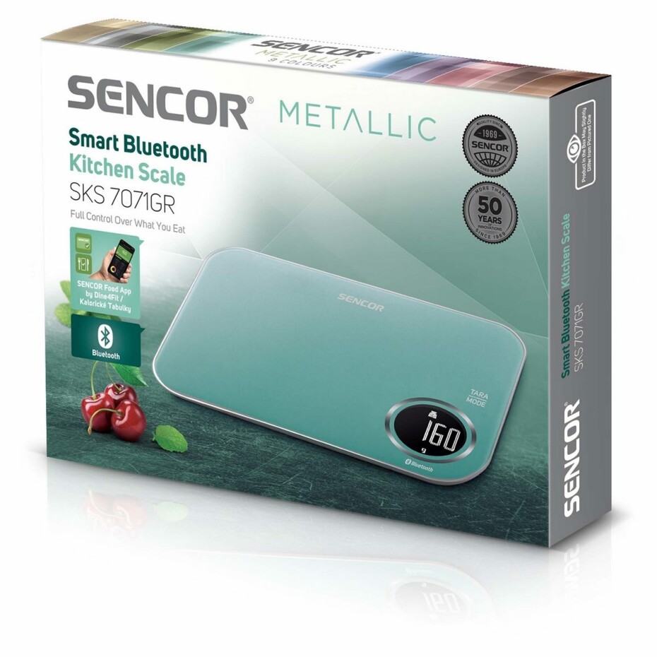 Sencor SKS 7071GR chytrá kuchyňská váha, tyrkysová - main (14)