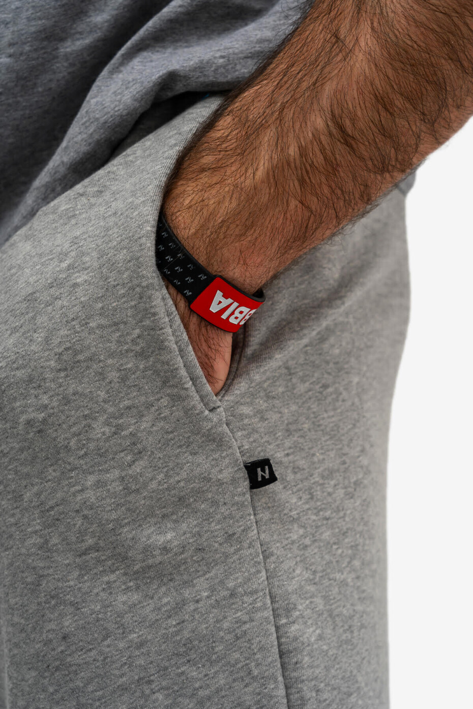 Pánské tepláky Nebbia  Beast Mode On iconic sweatpants 186 grey L - main (5)