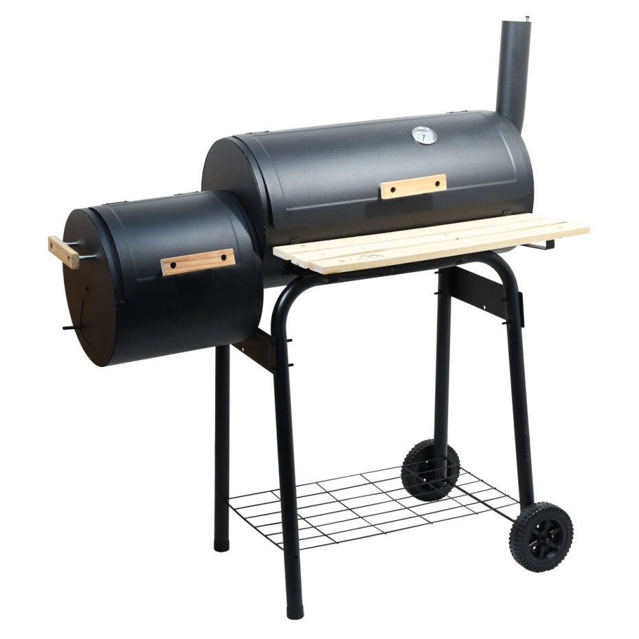 Cattara Gril na dřevěné uhlí s udírnou Smokie, 100 x 55 x 113 cm - main (1)