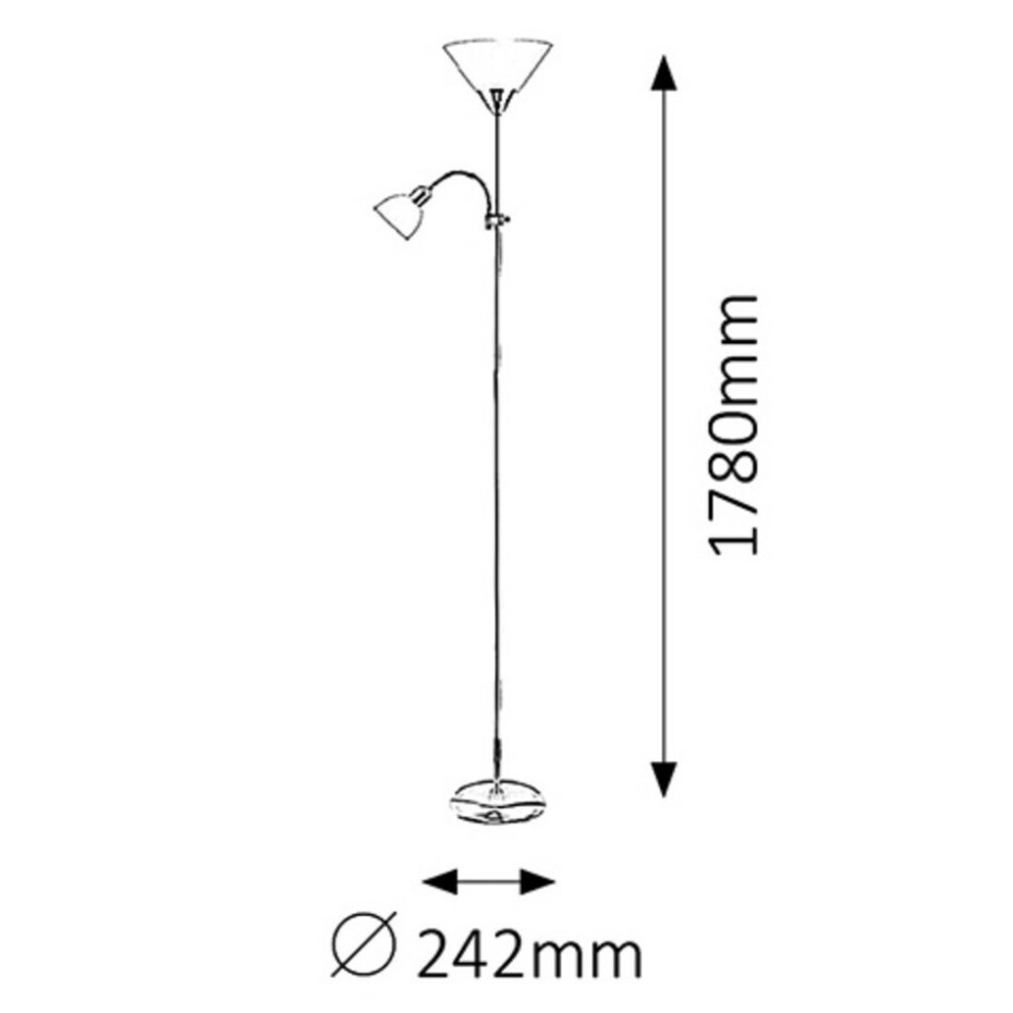 Rabalux 4060 Action stojací lampa, zlatá - main (2)