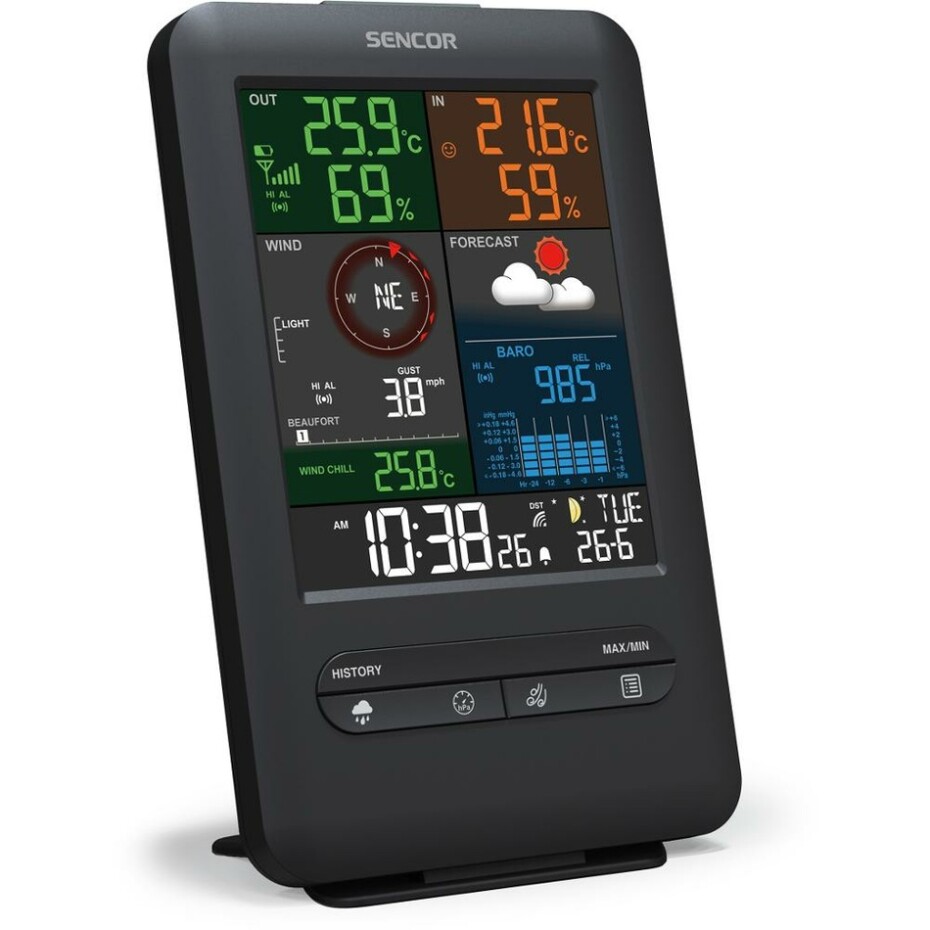 Sencor SWS 9300 profesionální meteostanice s bezdrátovým snímačem 5v1 - main (5)