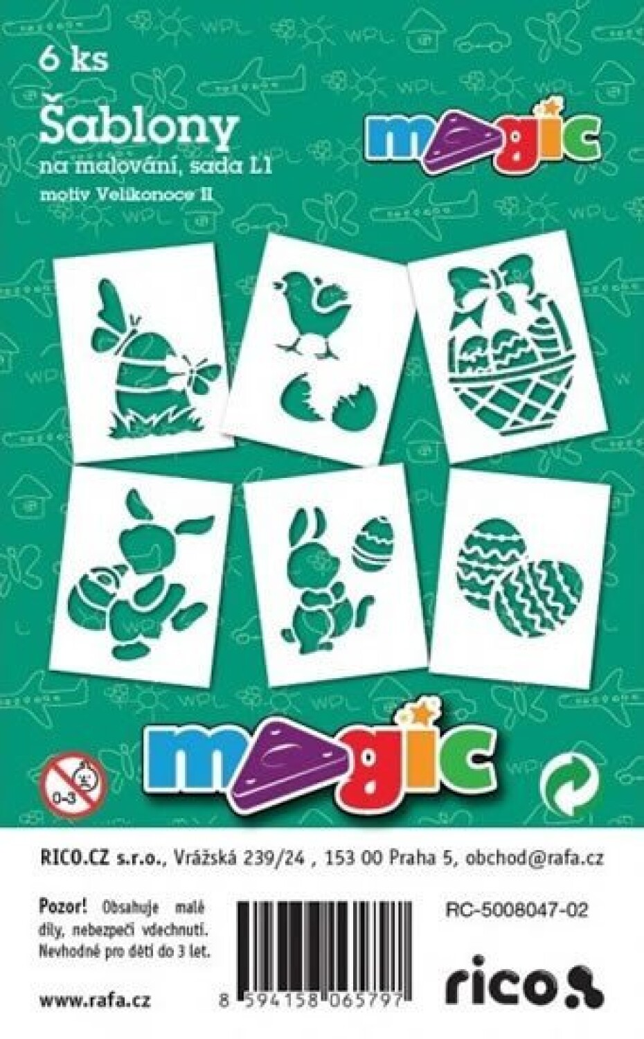 MAGIC papír šablony na malování VELIKONO - main (0)