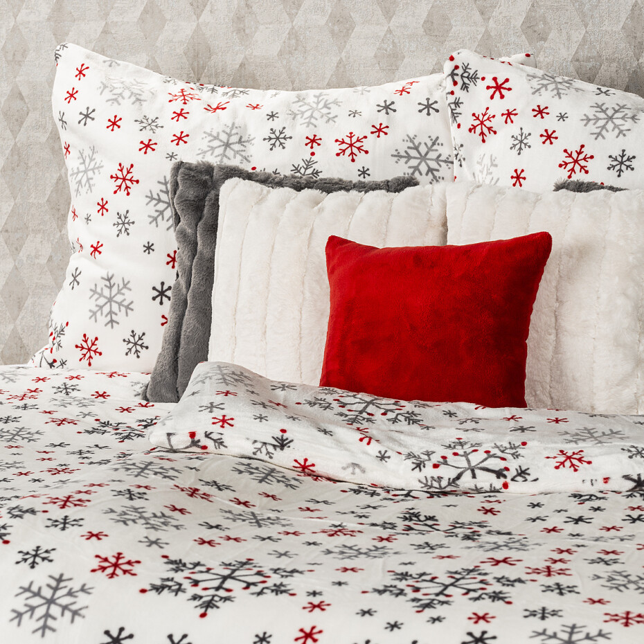 4Home Povlečení mikroflanel Snowflakes, 140 x 220 cm, 70 x 90 cm - main (4)