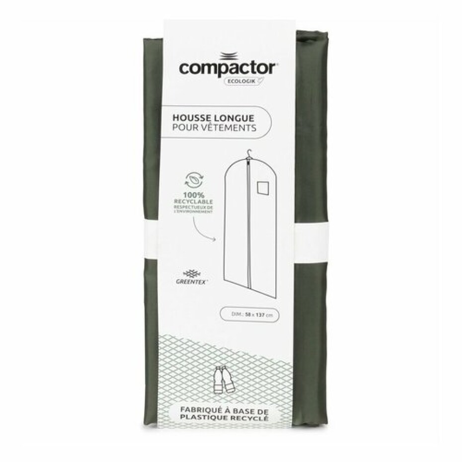 Compactor Obal na dlouhé šaty a obleky GreenTex, 58 x 137 cm, zelená - main (5)