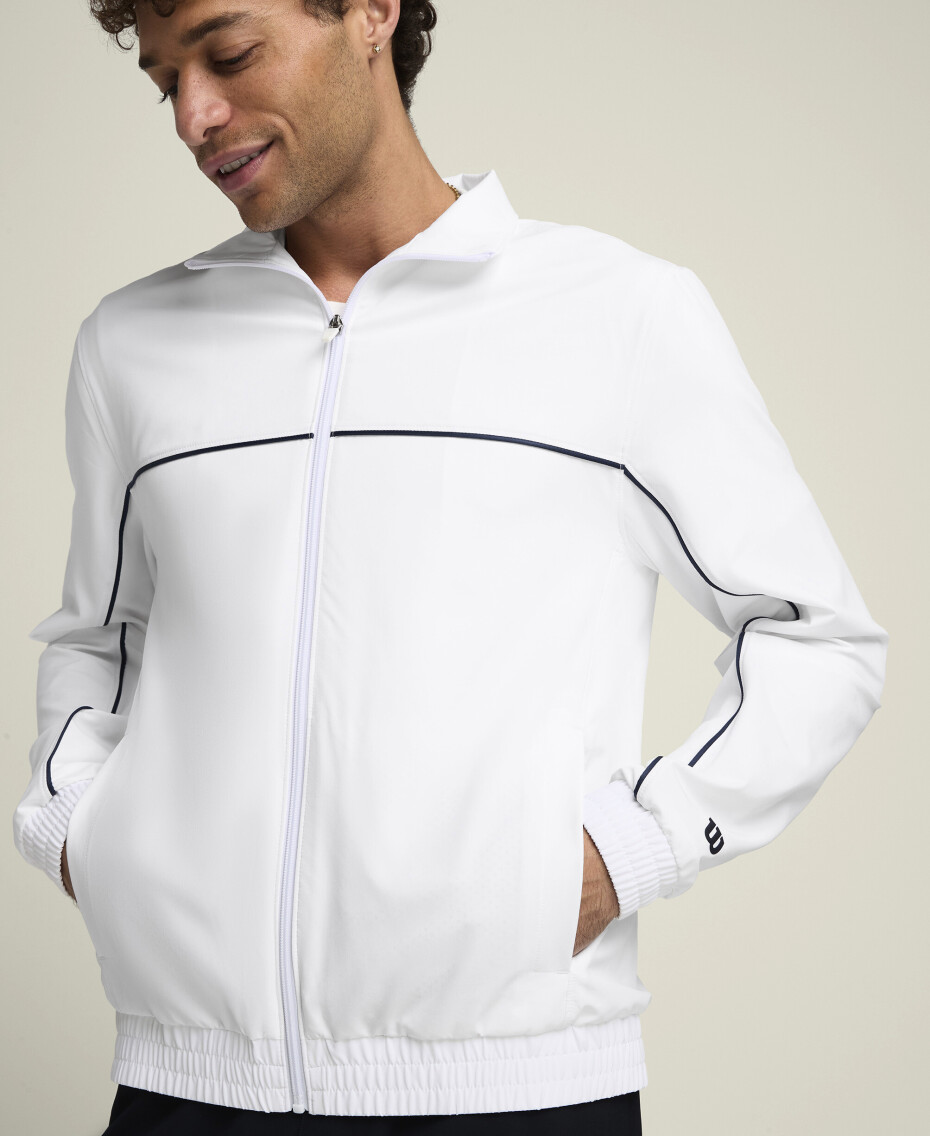 Pánská bunda Wilson  M Team Woven Jacket Colorblock Bright White M - main (4)