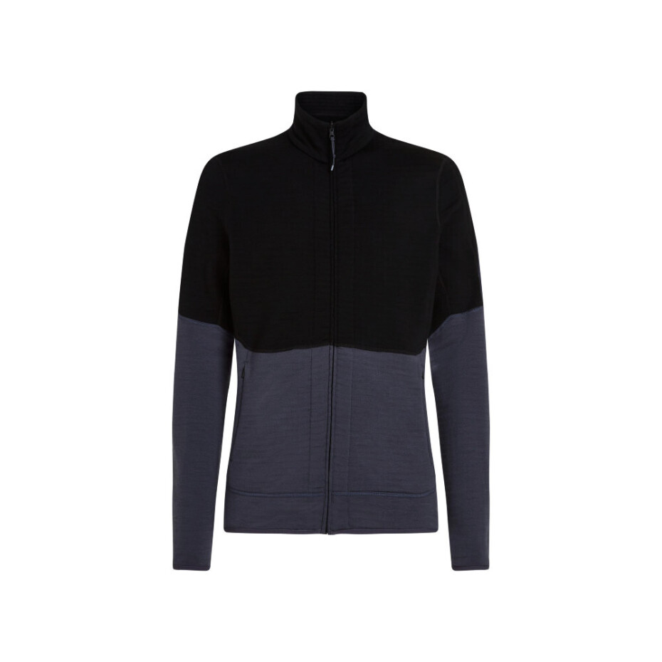 Pánská mikina Icebreaker Merino 400 RealFleece Descender LS Z Black/Graphite/Cb XXL - main (0)