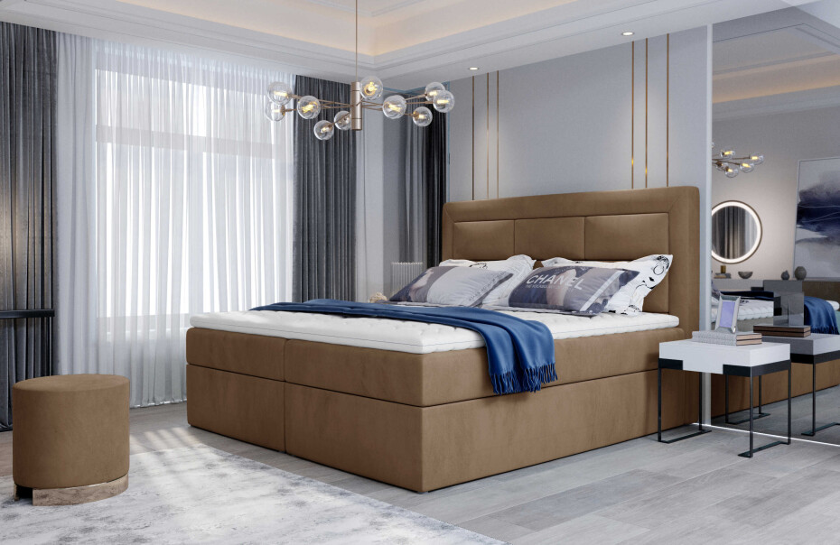 Artelta Manželská postel VIVRE Boxspring | 180 x 200 cm Barva VIVRE: Soft 17 - main (10)