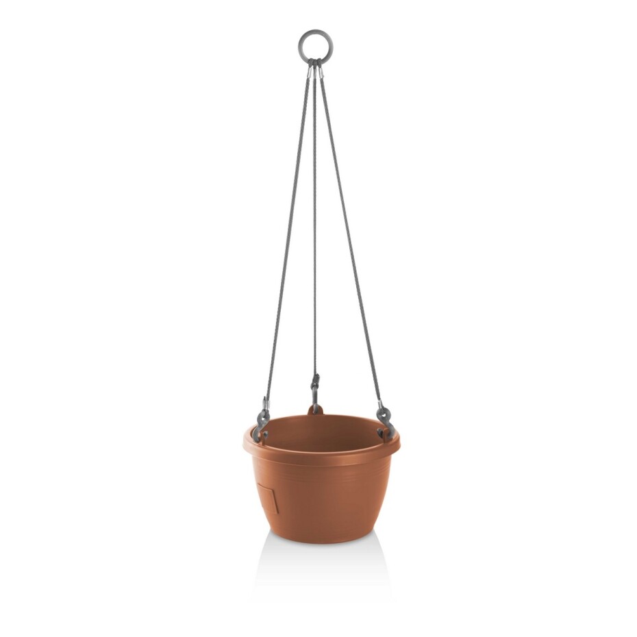 Gardenico Samozavlažovací závěsný květináč Marina terakota, pr. 30 cm - main (0)