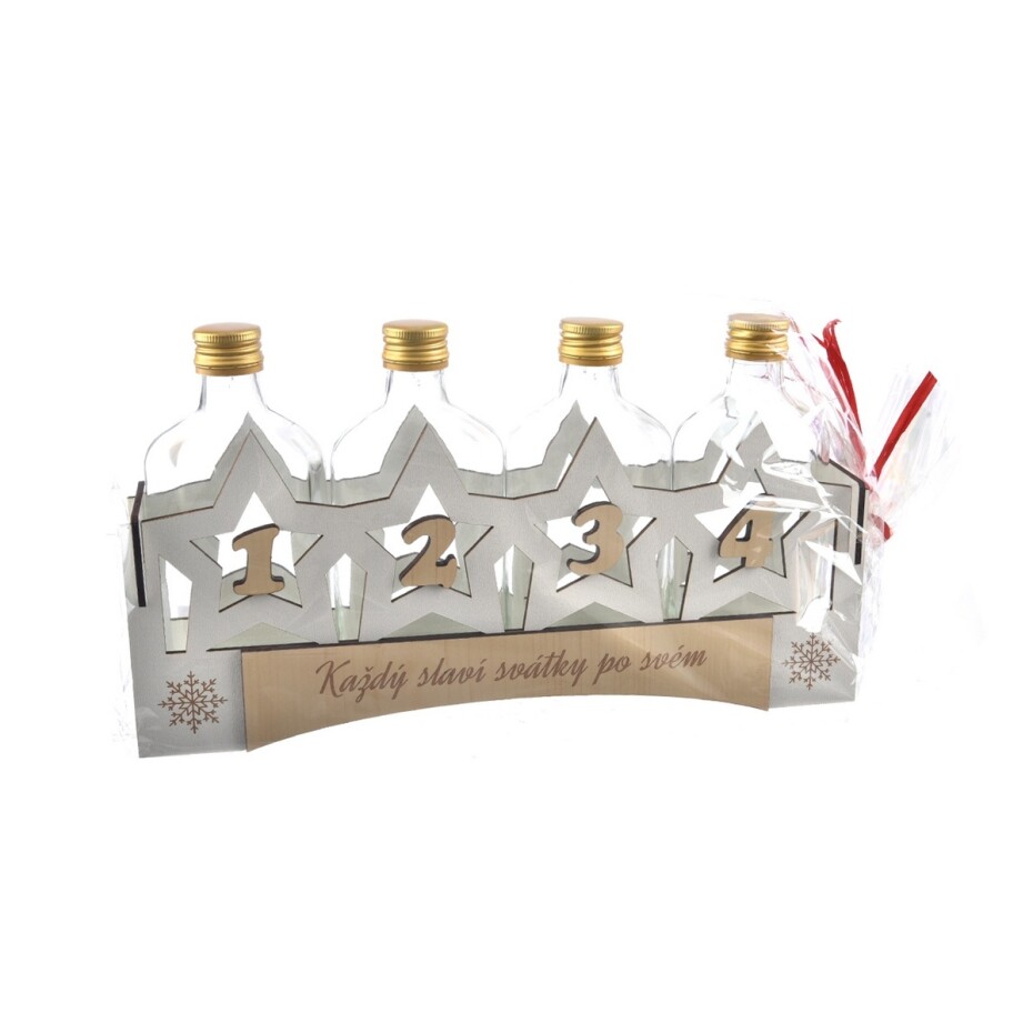 InDecor Skleněná dekorace Advent bottles, 33 x 18,5 x 6,5 cm - main (0)