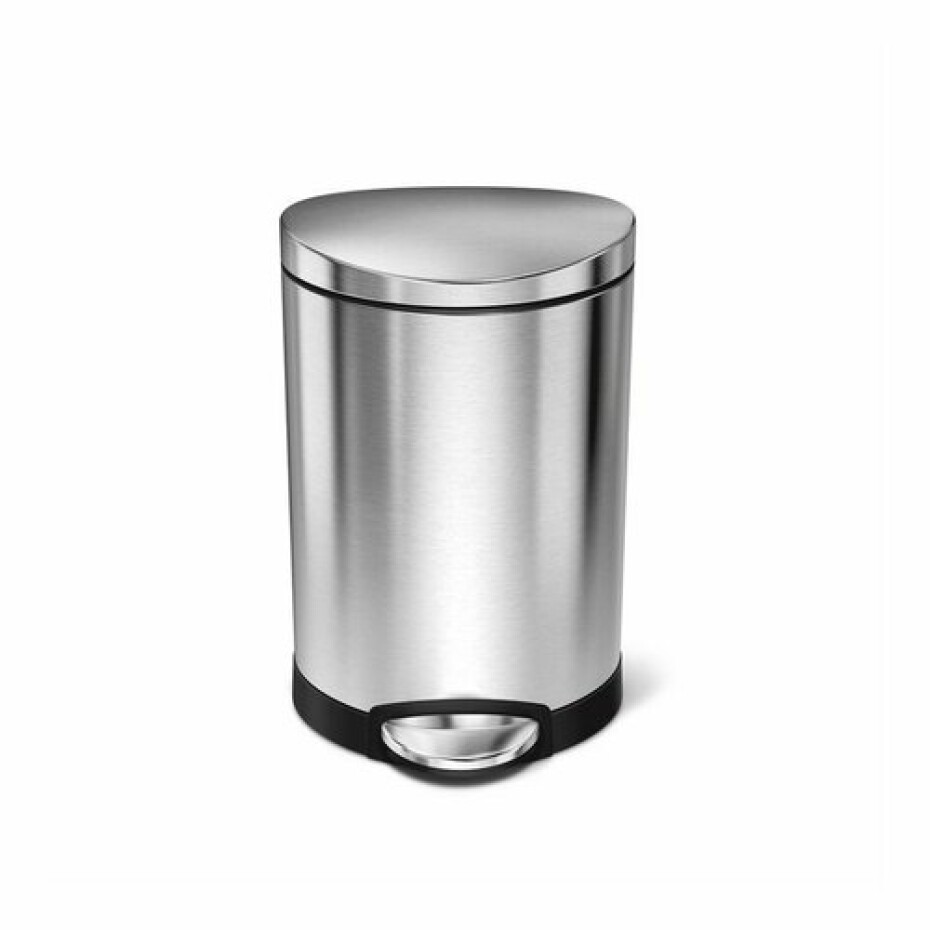 Simplehuman Pedálový půlkulatý koš 6 l, nerez - main (1)