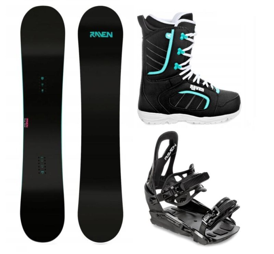 Raven Pure mint snowboard + Raven S230 Black vázání + Raven Diva black/mint boty - main (0)