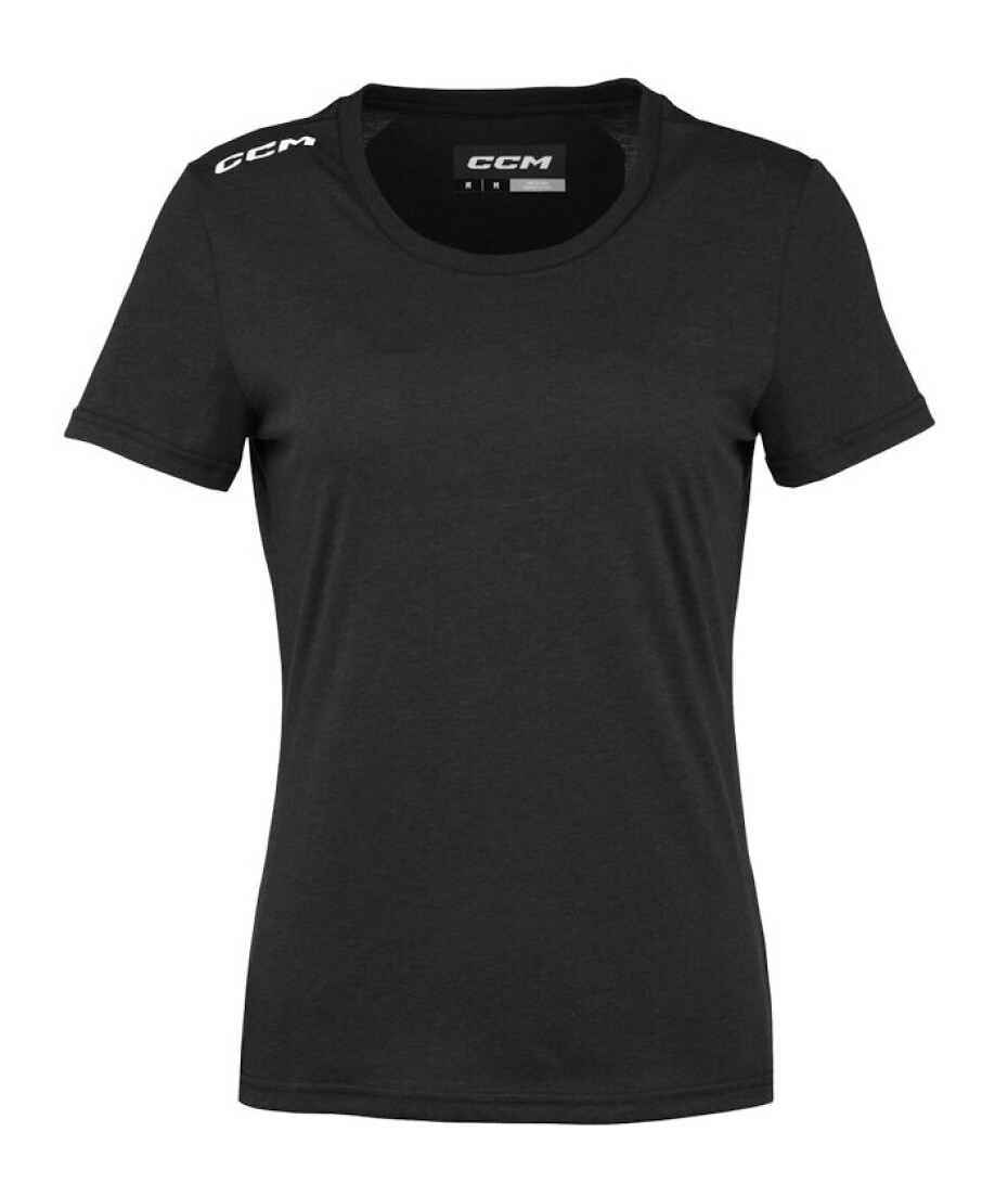 Dámské tričko CCM  Crew Neck SS TEE Black S - main (0)