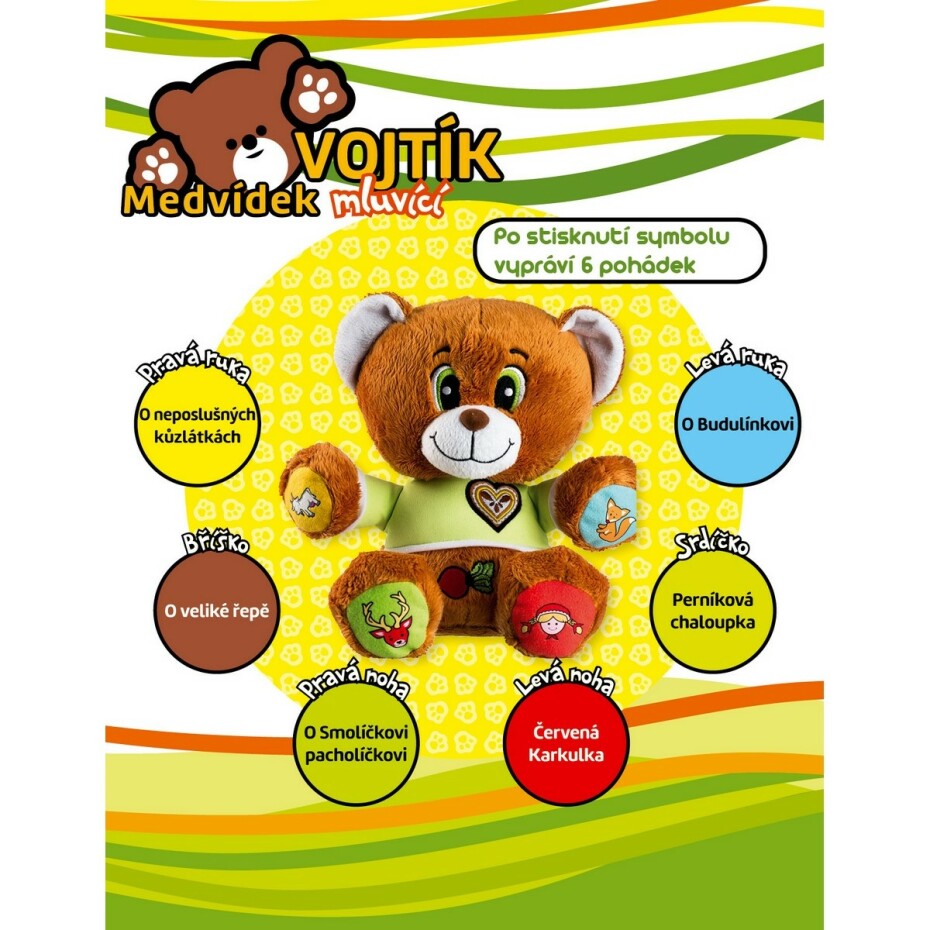 Teddies Mluvící medvěd Vojtík, 30 cm - main (1)
