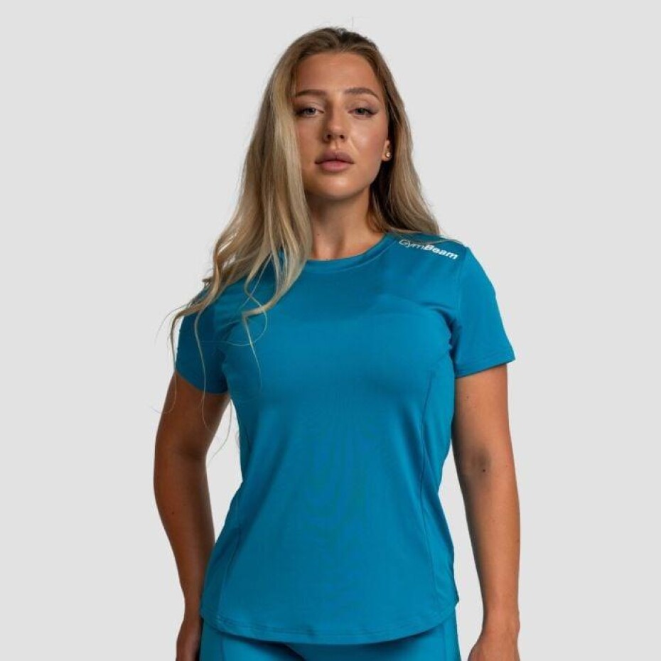 GymBeam Dámské sportovní tričko Limitless Aquamarine - main (0)