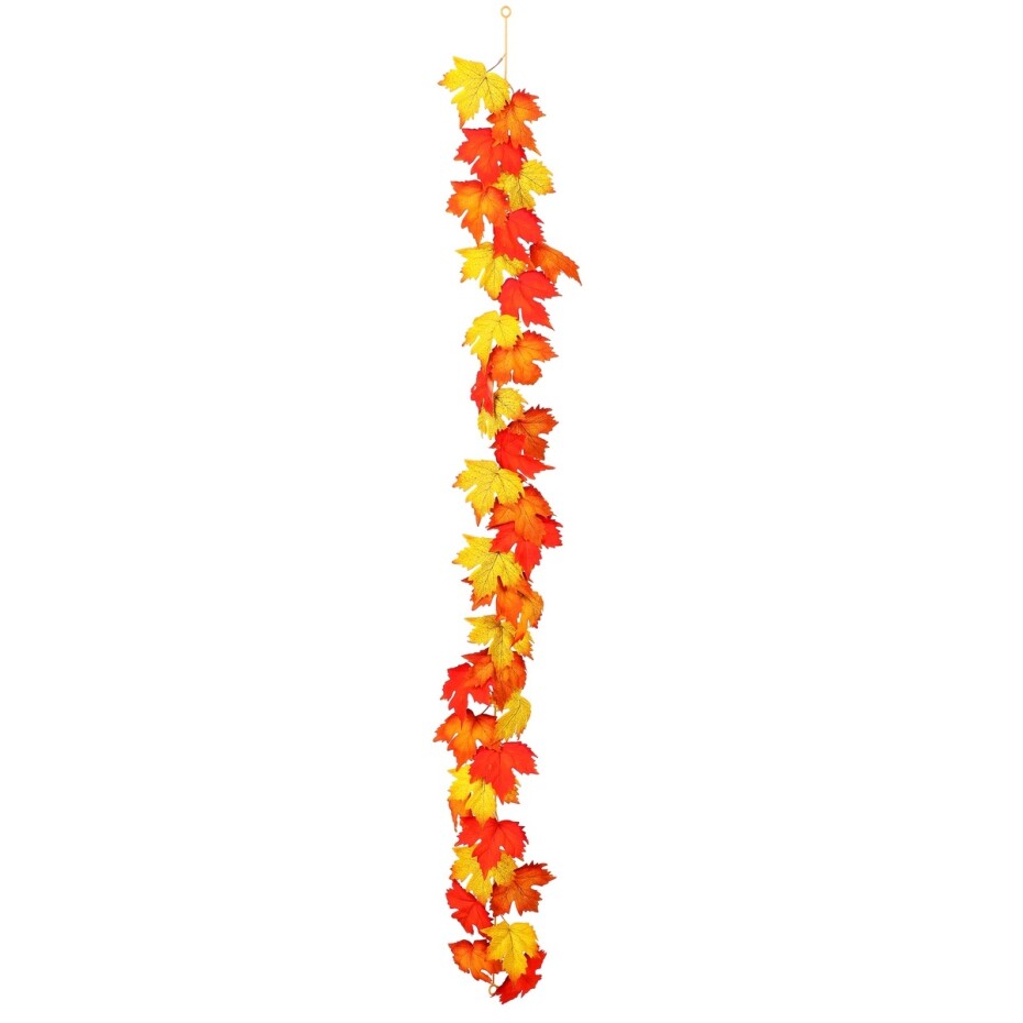 Podzimní umělá girlanda Javor červeno-žlutá, 170 cm - main (1)