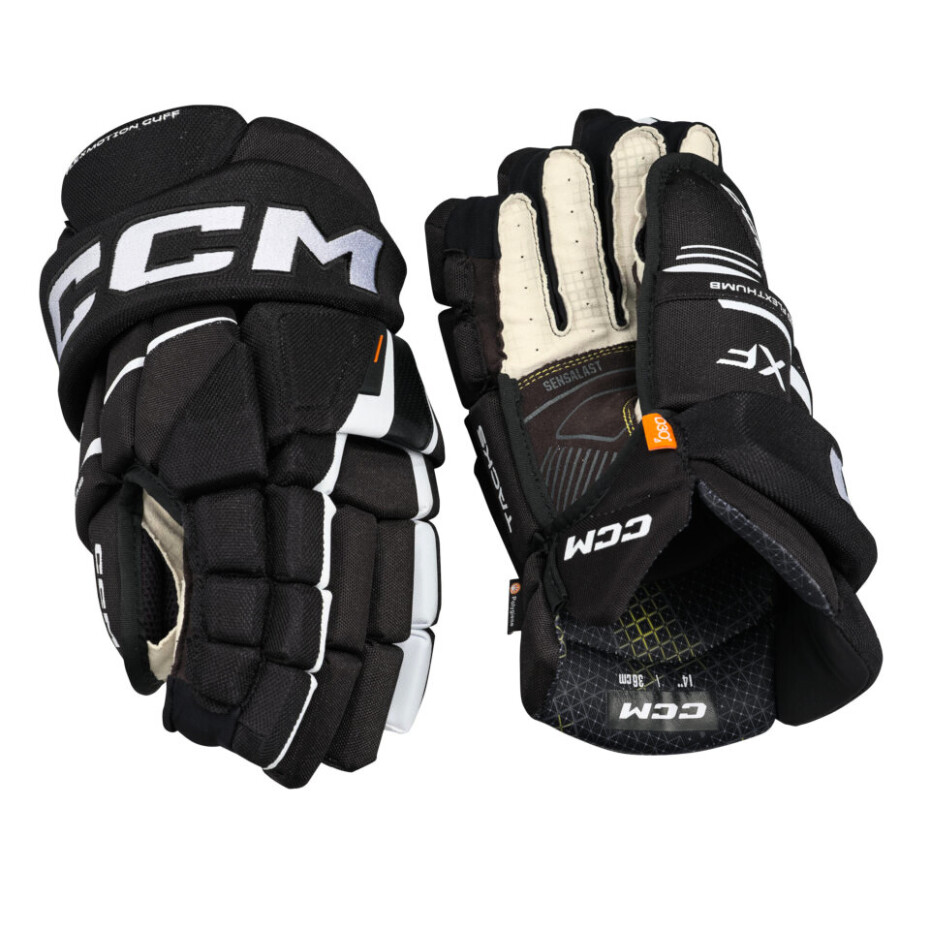 Hokejové rukavice CCM Tacks XF Black/White Senior 14 palců - main (2)