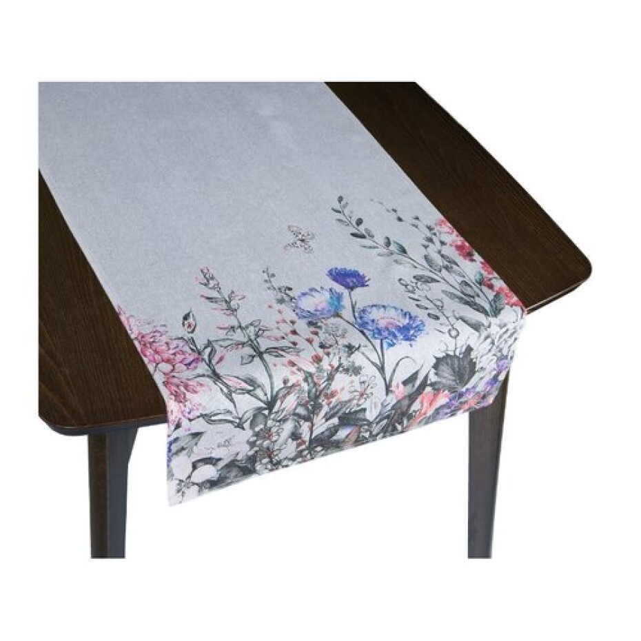 Bellatex Běhoun Luční kvítí šedá, 40 x 135 cm - main (0)