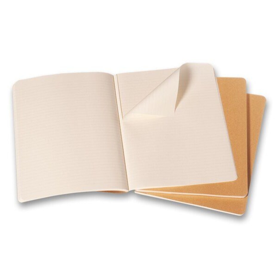 Sešity Moleskine Cahier VÝBĚR BAREV, 3KS - měkké desky - XL, linkovaný 1331/22392 - Sešity Moleskine Cahier karton - main (11)