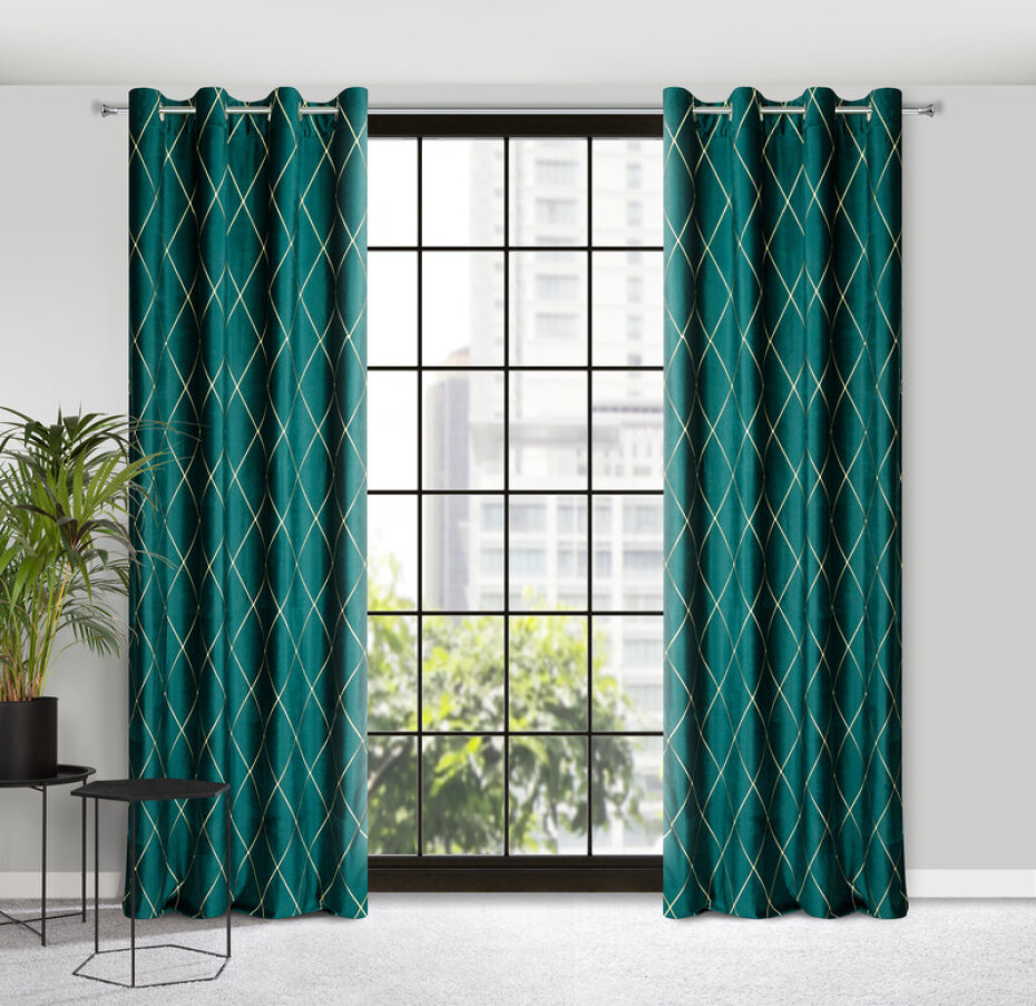ArtFir Závěs PIERRE CARDIN MARGO K | tyrkysová 140 x 250 cm - main (0)
