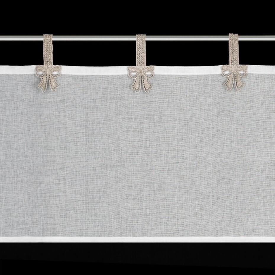 ArtFir Krátká záclona MELISSA PU | bílá 150 x 60 cm - main (1)