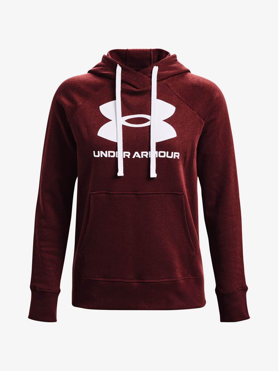 Dámská mikina Under Armour  Rival Fleece Logo Hoodie-RED L - main (4)